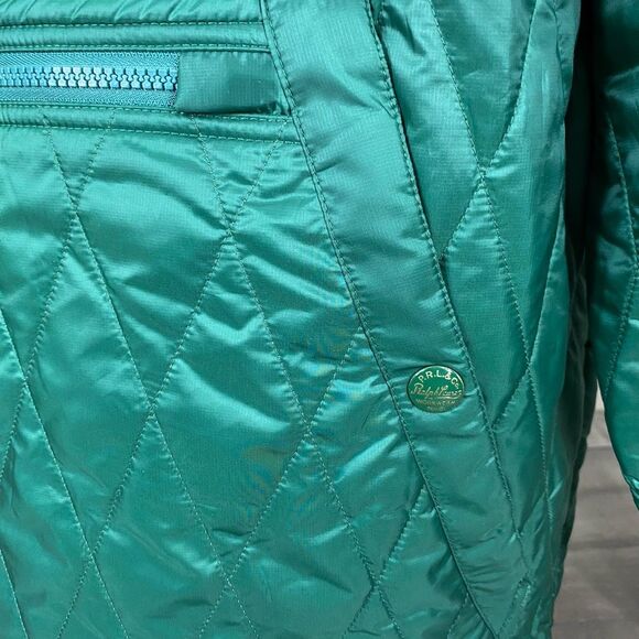Polo Ralph Lauren Green Quilted Anorak Hooded Jacket Size S NWT 298$ - Picture 8 of 13